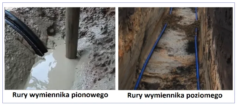 Rury wymiennika dolnego źródła